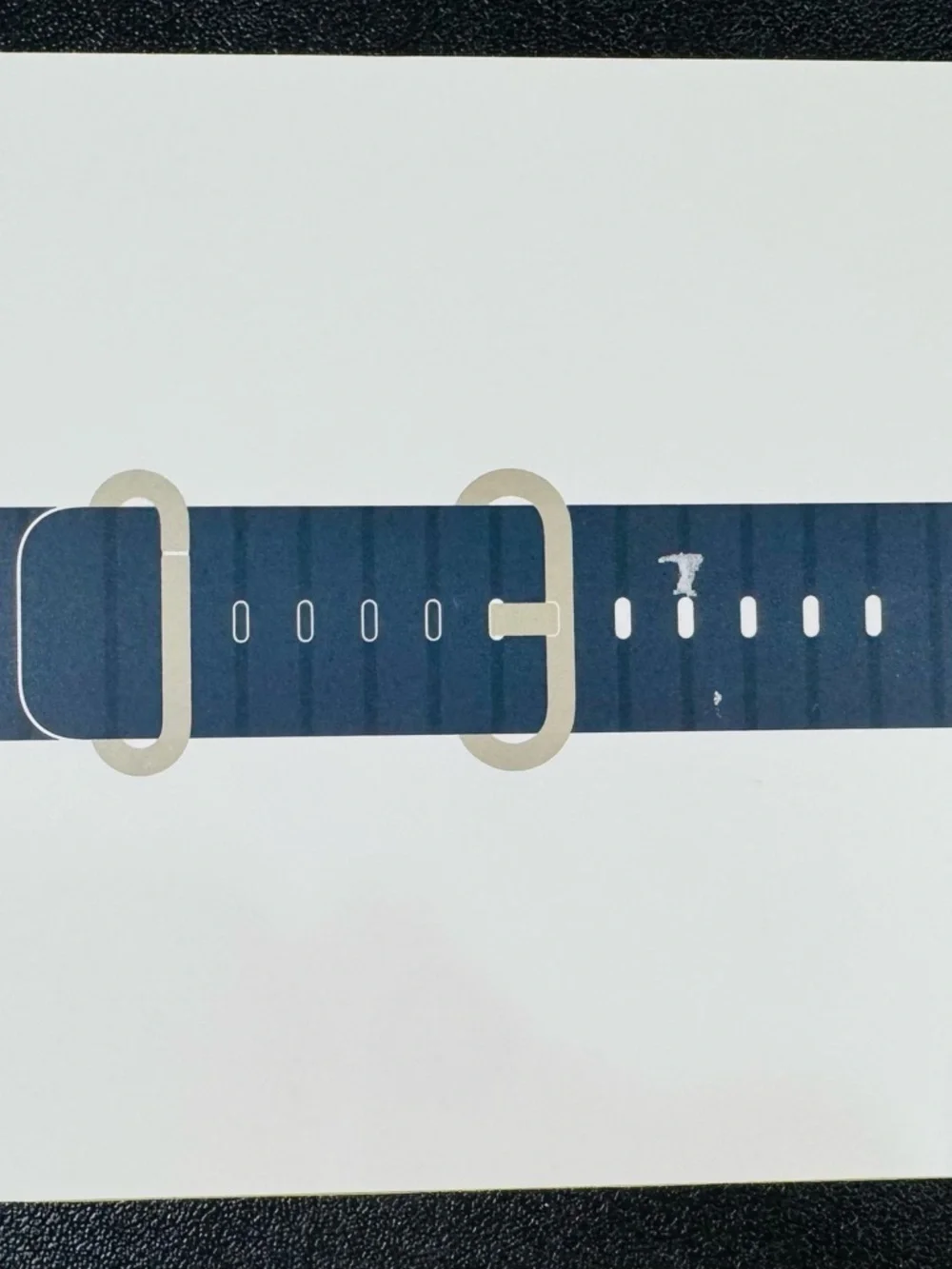 Apple Deep Blue Silicone Apple Watch Band with Silver Hardware